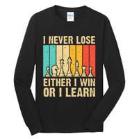 Cool Chess Lover Art For Novelty Chess Player Tall Long Sleeve T-Shirt