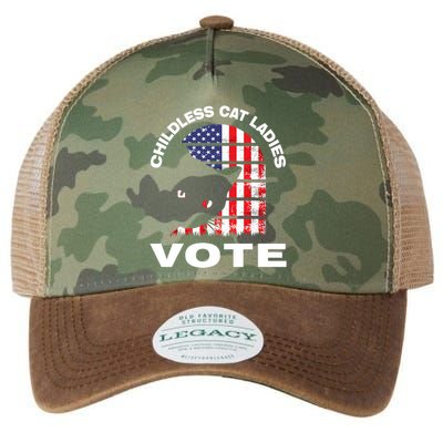 Childless Cat Ladies Vote Retro Legacy Tie Dye Trucker Hat