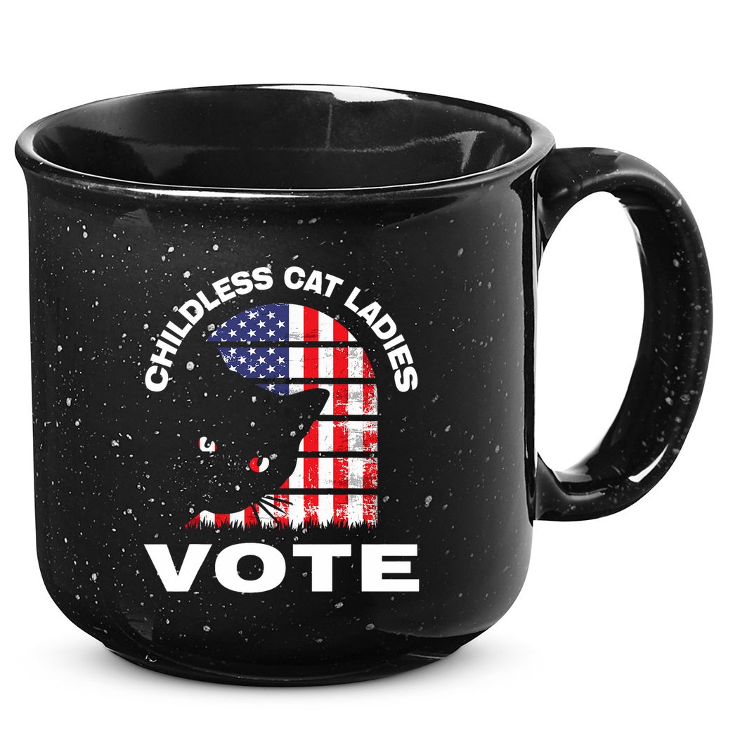 Childless Cat Ladies Vote Retro 15oz Campfire Ceramic Mug
