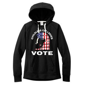 Childless Cat Ladies Vote Retro Women's Fleece Hoodie