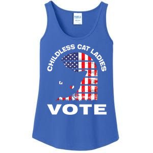 Childless Cat Ladies Vote Retro Ladies Essential Tank