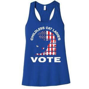 Childless Cat Ladies Vote Retro Women's Racerback Tank