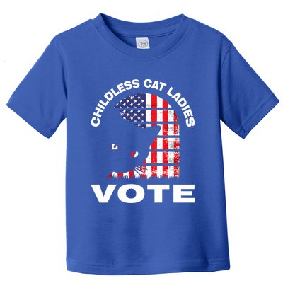 Childless Cat Ladies Vote Retro Toddler T-Shirt