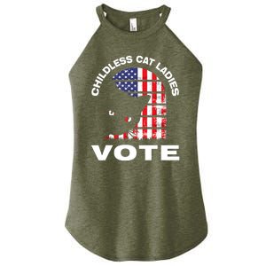 Childless Cat Ladies Vote Retro Women's Perfect Tri Rocker Tank