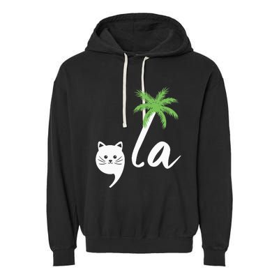 Coconut Comma La Childless Cat Lady 2024 Garment-Dyed Fleece Hoodie