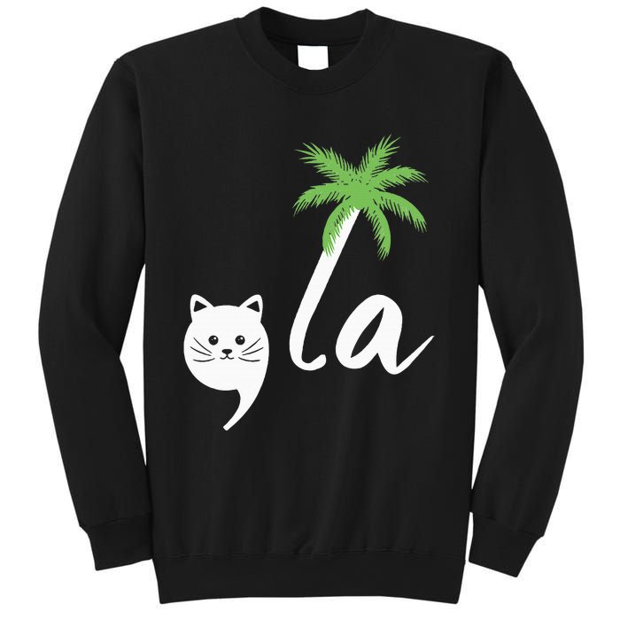 Coconut Comma La Childless Cat Lady 2024 Sweatshirt