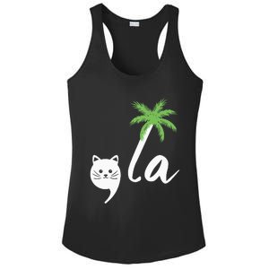 Coconut Comma La Childless Cat Lady 2024 Ladies PosiCharge Competitor Racerback Tank