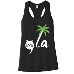 Coconut Comma La Childless Cat Lady 2024 Women's Racerback Tank