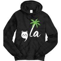 Coconut Comma La Childless Cat Lady 2024 Tie Dye Hoodie