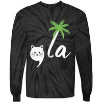 Coconut Comma La Childless Cat Lady 2024 Tie-Dye Long Sleeve Shirt