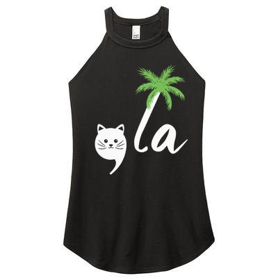 Coconut Comma La Childless Cat Lady 2024 Women's Perfect Tri Rocker Tank