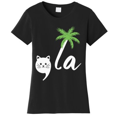 Coconut Comma La Childless Cat Lady 2024 Women's T-Shirt