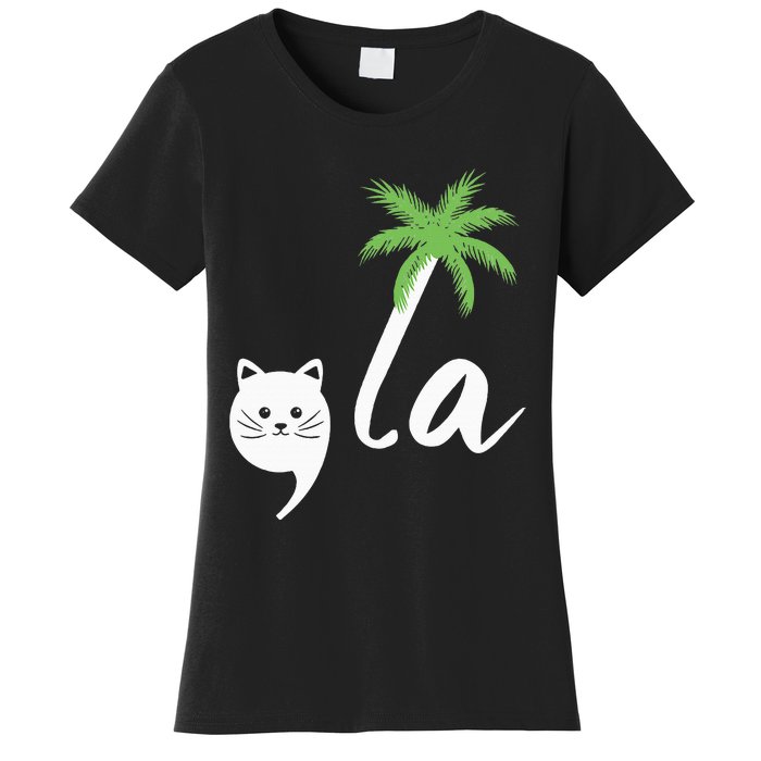 Coconut Comma La Childless Cat Lady 2024 Women's T-Shirt