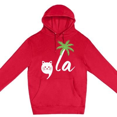 Coconut Comma La Childless Cat Lady 2024 Premium Pullover Hoodie