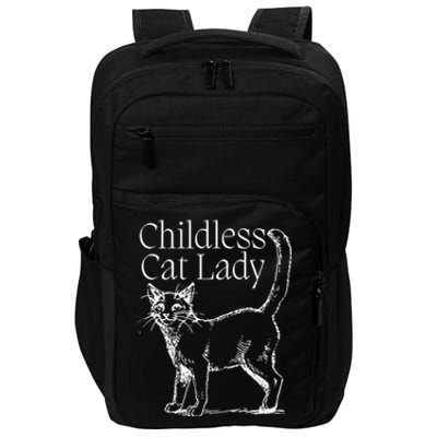 Childless Cat Lady Funny Voting Election 2024 Usa Kamala Harris 2024 Impact Tech Backpack