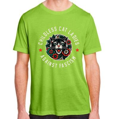 Childless Cat Ladies Against Fascism Gift Adult ChromaSoft Performance T-Shirt