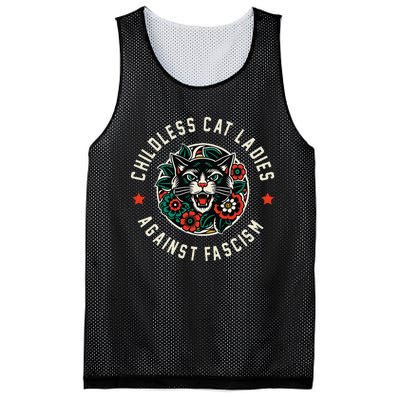 Childless Cat Ladies Against Fascism Gift Mesh Reversible Basketball Jersey Tank