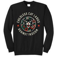 Childless Cat Ladies Against Fascism Gift Tall Sweatshirt