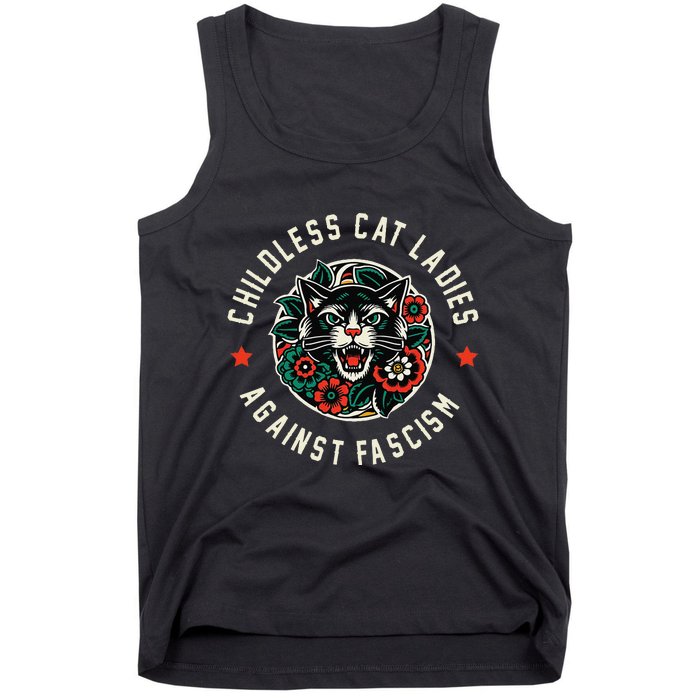 Childless Cat Ladies Against Fascism Gift Tank Top