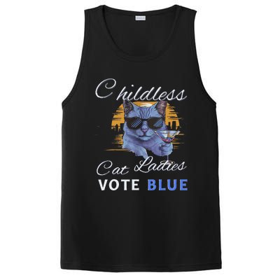 Childless Cat Ladies Vote Blue In November Kamala President Gift PosiCharge Competitor Tank