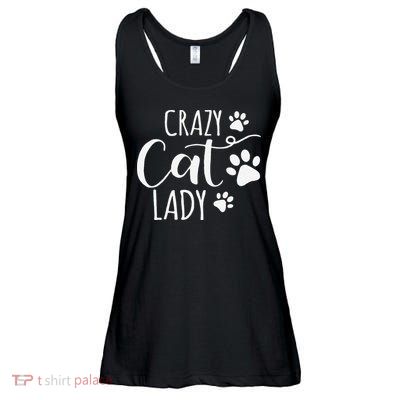 Crazy Cat Lady Funny Cat Meow For Women Love Cat Ladies Essential Flowy Tank