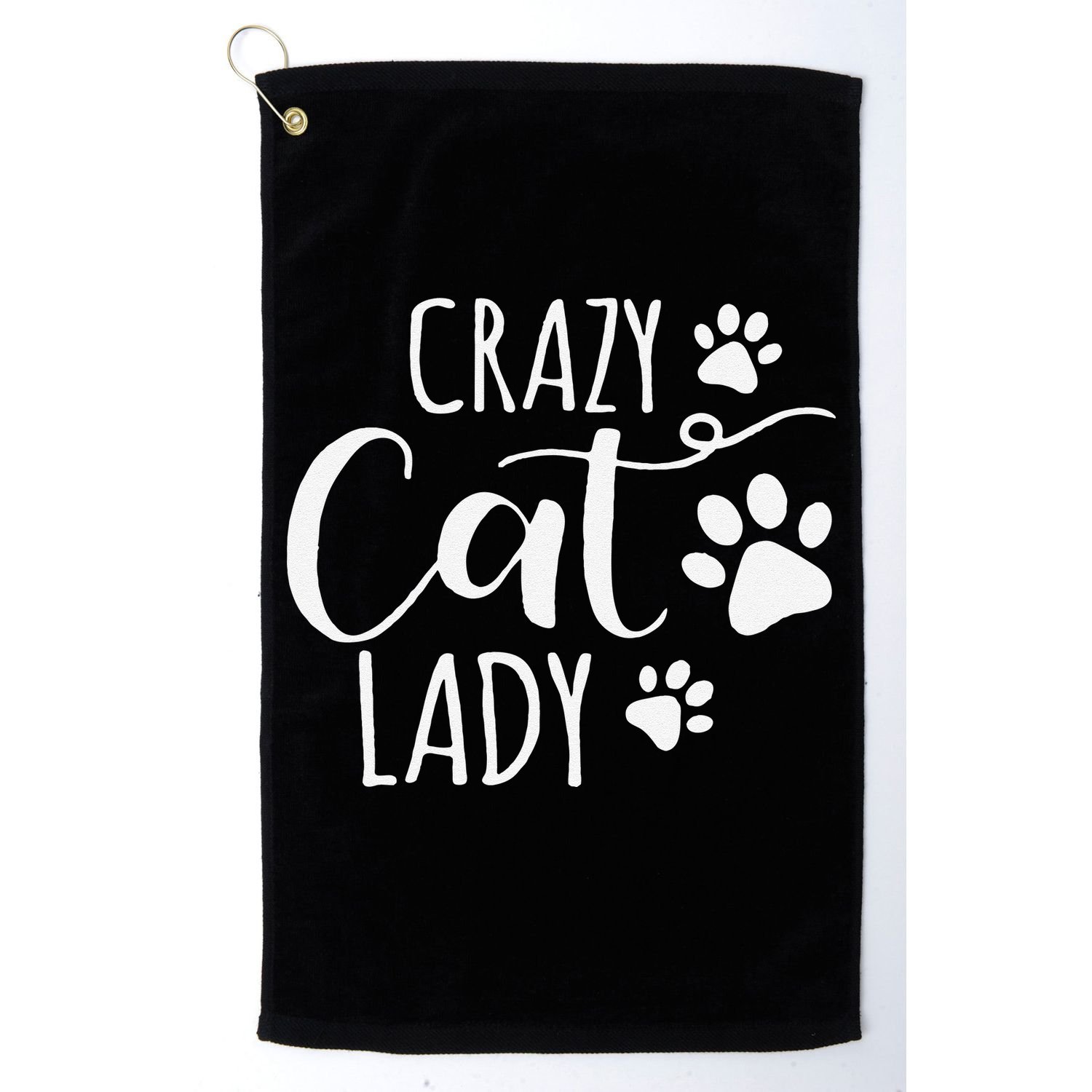 Crazy Cat Lady Funny Cat Meow For Women Love Cat Golf Towel