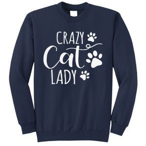 Crazy Cat Lady Funny Cat Meow For Women Love Cat Sweatshirt