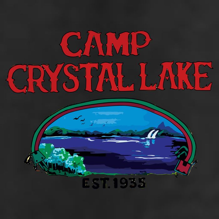Camp Crystal Lake 7 Panel Mesh Trucker Snapback Hat
