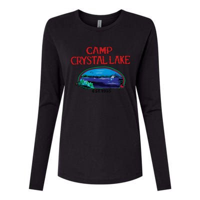 Camp Crystal Lake Womens Cotton Relaxed Long Sleeve T-Shirt