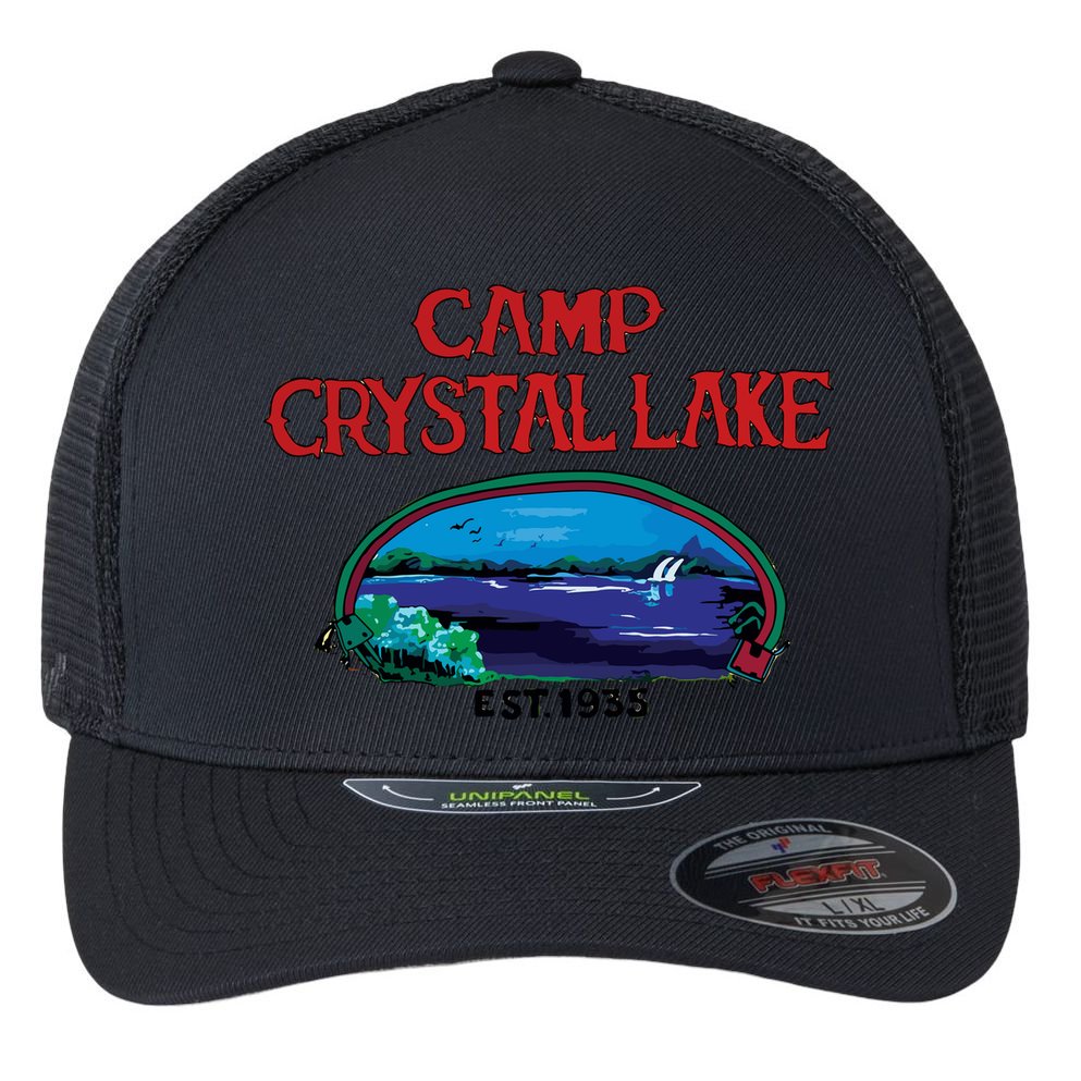 Camp Crystal Lake Flexfit Unipanel Trucker Cap