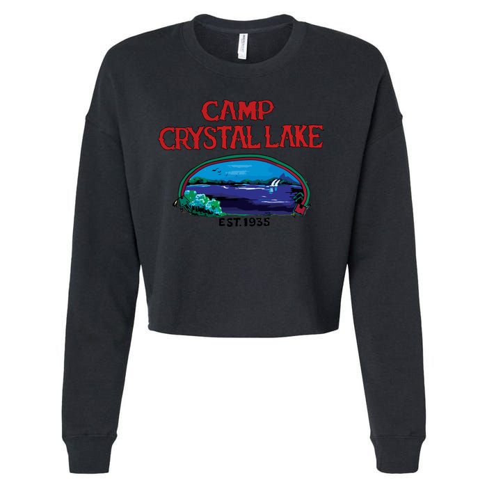 Camp Crystal Lake Cropped Pullover Crew