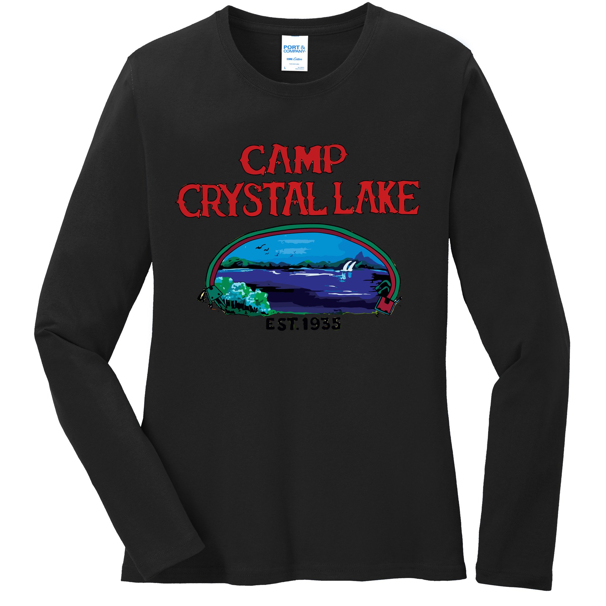Camp Crystal Lake Ladies Long Sleeve Shirt