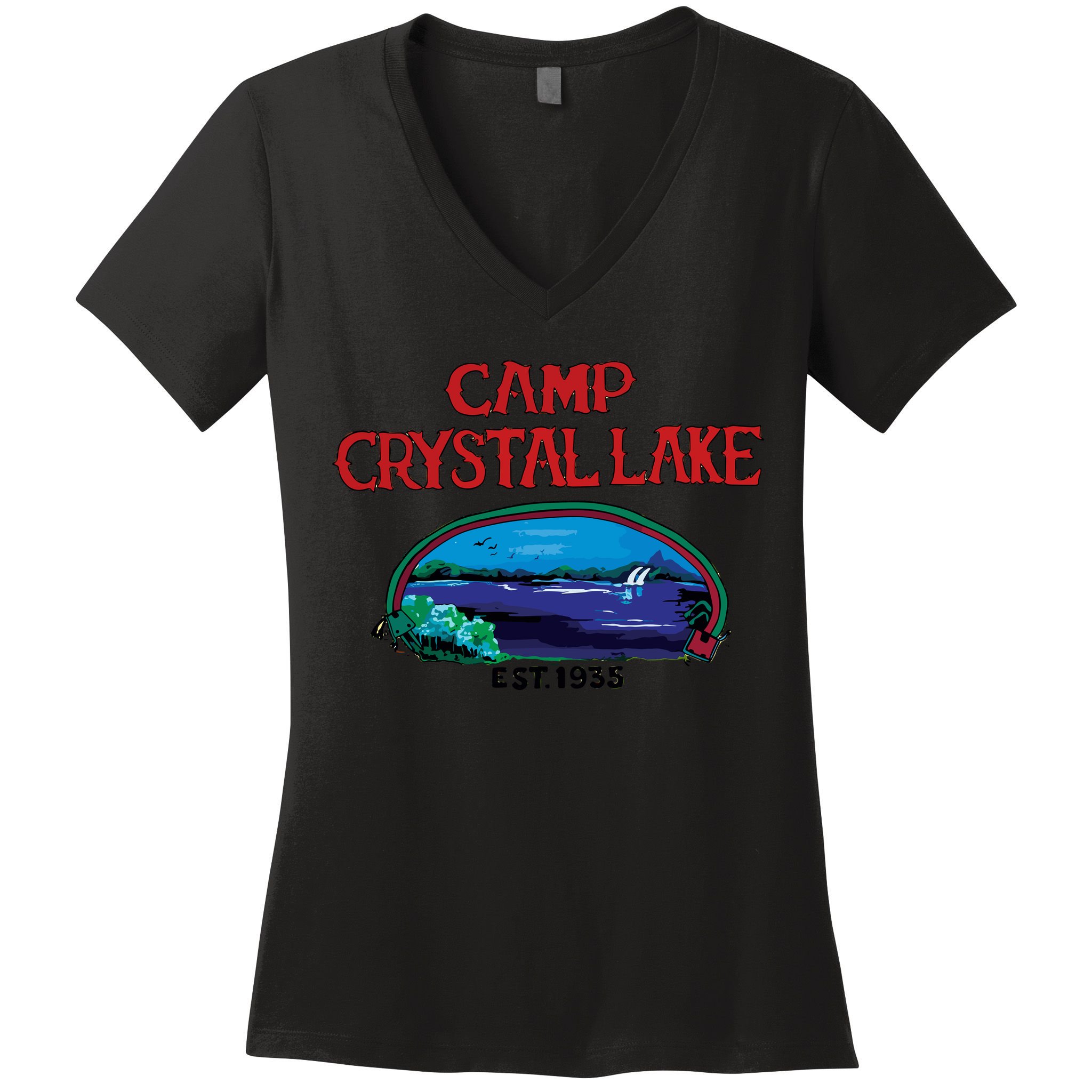 Camp Crystal Lake Women's V-Neck T-Shirt