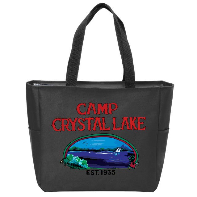 Camp Crystal Lake Zip Tote Bag