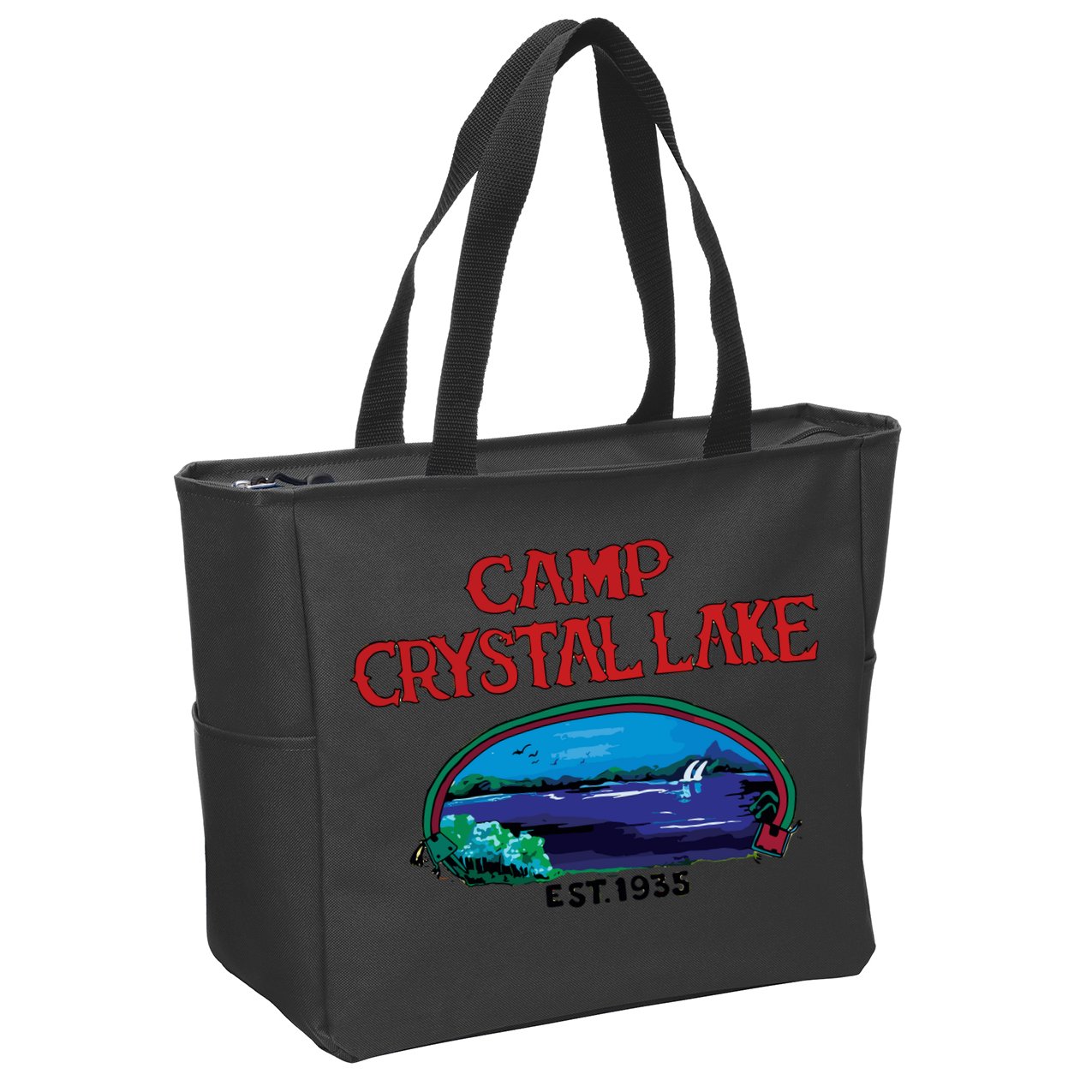 Camp Crystal Lake Zip Tote Bag