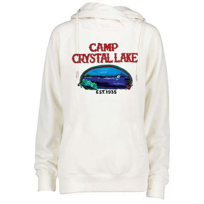 Camp Crystal Lake Womens Funnel Neck Pullover Hood