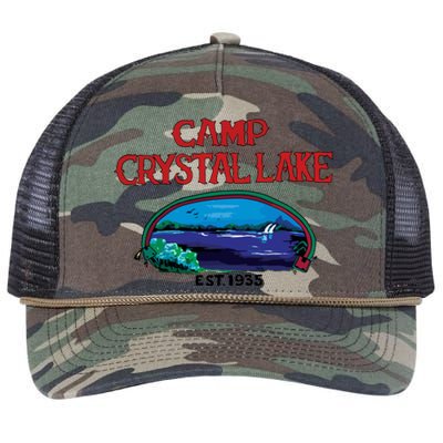 Camp Crystal Lake Retro Rope Trucker Hat Cap