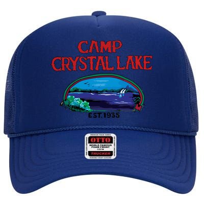 Camp Crystal Lake High Crown Mesh Back Trucker Hat