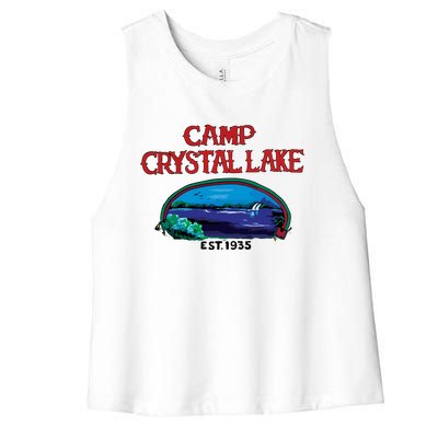 Camp Crystal Lake Women's Racerback Cropped Tank