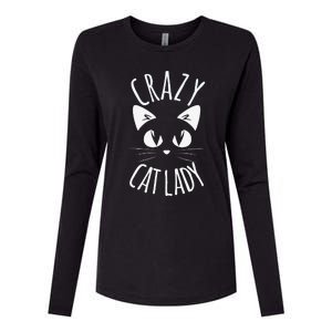 CRAZY CAT LADY Funny Fur Mom Mothers Day Christmas Birthday Womens Cotton Relaxed Long Sleeve T-Shirt