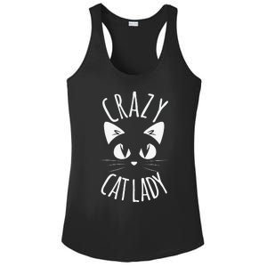 CRAZY CAT LADY Funny Fur Mom Mothers Day Christmas Birthday Ladies PosiCharge Competitor Racerback Tank