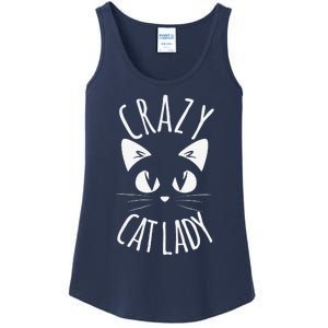 CRAZY CAT LADY Funny Fur Mom Mothers Day Christmas Birthday Ladies Essential Tank