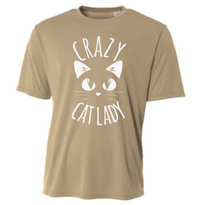 CRAZY CAT LADY Funny Fur Mom Mothers Day Christmas Birthday Cooling Performance Crew T-Shirt