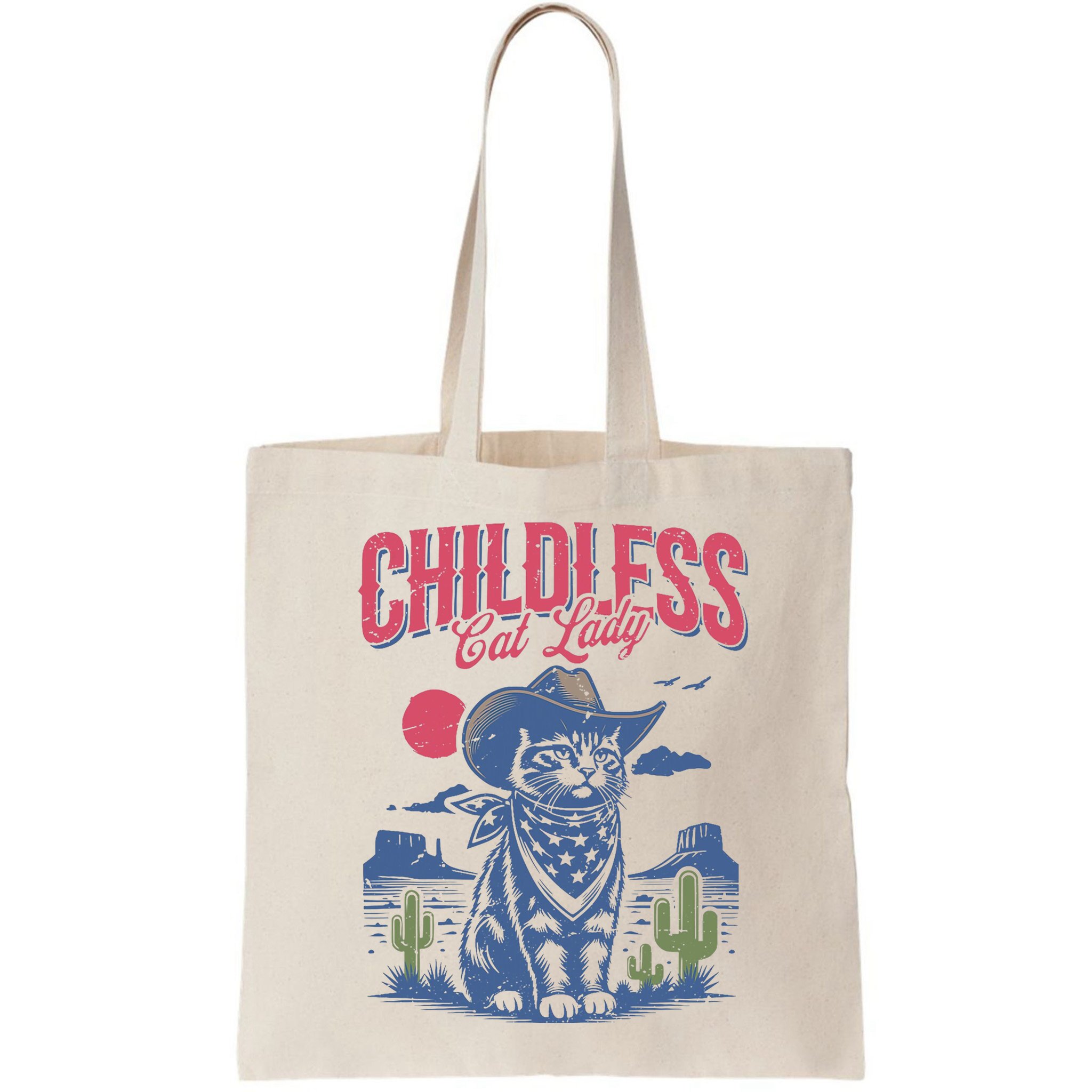 Childless Cat Lady Kamala Harris Cowboy Cat Bag
