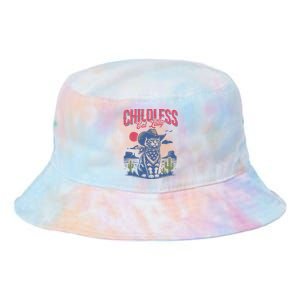 Childless Cat Lady Kamala Harris Cowboy Cat Tie Dye Newport Bucket Hat