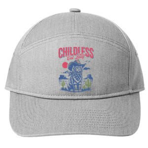 Childless Cat Lady Kamala Harris Cowboy Cat 7-Panel Snapback Hat