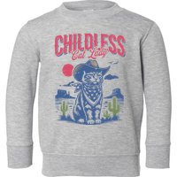 Childless Cat Lady Kamala Harris Cowboy Cat Toddler Sweatshirt