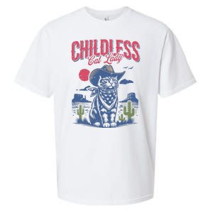 Childless Cat Lady Kamala Harris Cowboy Cat Sueded Cloud Jersey T-Shirt