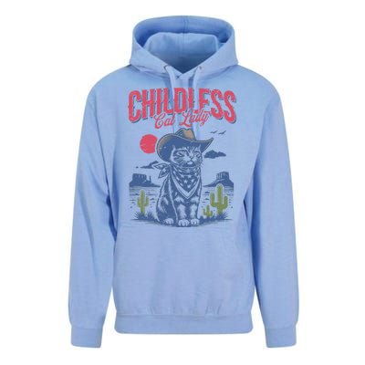 Childless Cat Lady Kamala Harris Cowboy Cat Unisex Surf Hoodie