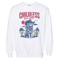 Childless Cat Lady Kamala Harris Cowboy Cat Garment-Dyed Sweatshirt